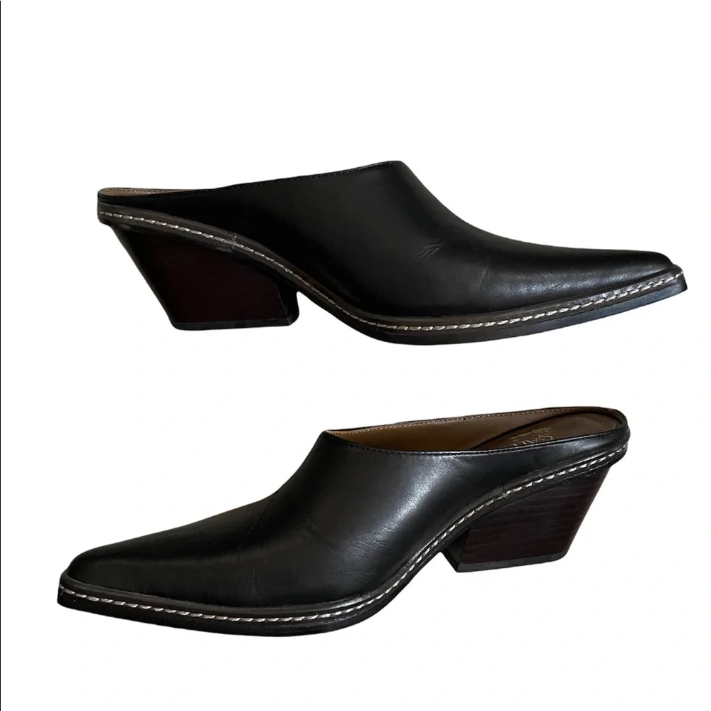 CALLIPYGIAN Opening Ceremony Leather Mule In Black - Picture 7 of 14